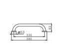 Поручень HAIBA HB1718 прямой 
