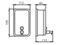 Дозатор жидкого мыла HAIBA HB402, хром 800ml