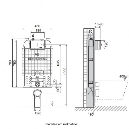 Бачок сливной OLI 74 Simflex механический