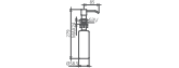 Дозатор жидкого мыла HAIBA HB403 150ml