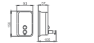 Дозатор жидкого мыла HAIBA HB401, хром 500ml