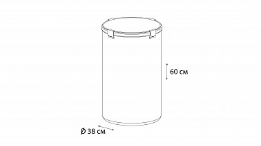 Fixsen FX-1033B Корзина для белья на завязках белая
