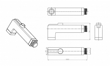 Комплект аксессуаров Lemark LM8091C для биде, хром