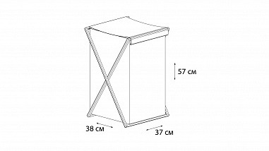 Fixsen FX-1023 Корзина для белья складная серая