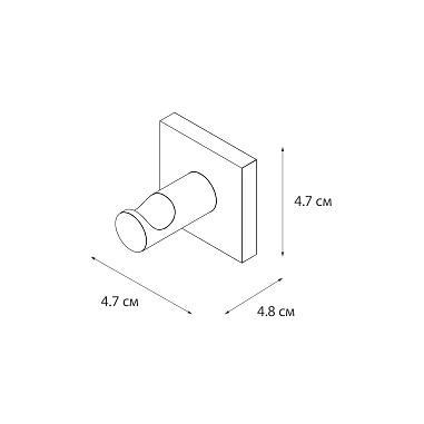 Fixsen LUX SATIN FX-16005A Крючок двойной, сатин