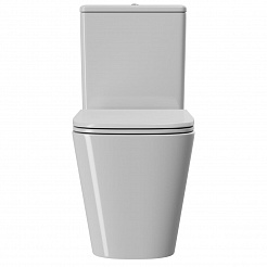 Унитаз-компакт Point Ника безободковый, белый, сиденье дюропласт микролифт быстросъем., PN42081