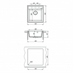 Мойка кухонная Lemark HANKA 450 жасмин