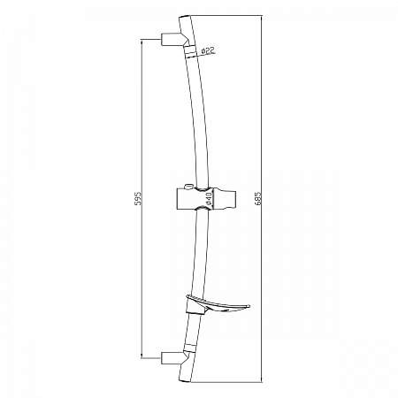 Душевая стойка Lemark LM8064C с круглой мыльницей