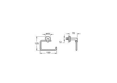 Держатель туалетной бумаги Vitra Minimax S A44796 Хром