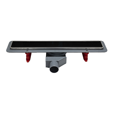Душевой лоток POINT Деметра стекло черное 650 арт PN50465GLB