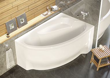 Ванна Alex Baitler NERO левая 160*100