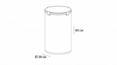 Fixsen FX-1032 Корзина для белья бежевая 