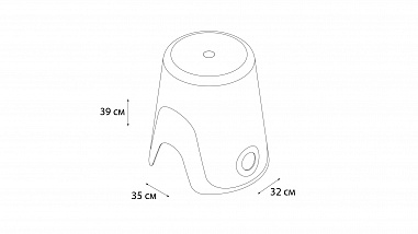 Fixsen WENDY 7073-02 Корзина для белья 2 в1 термопластик, цвет: белый