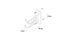 Fixsen FX-505C Крючок поворотный тройной