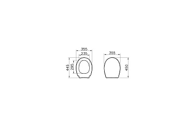 Сиденье для унитаза Vitra 84-003-019, универсальное, микролифт