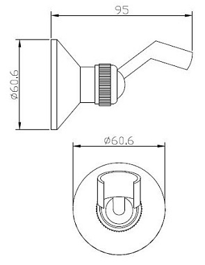 Держатель для душа, арт. SH105 Br, ESKO 