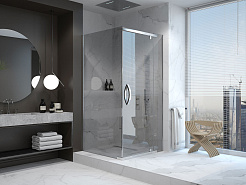 Душевое ограждение Alex Baitler AB244-120 (1200x900x2000) прямоугольное, тонированное