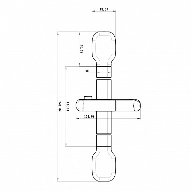 Душевая стойка Lemark LM8078C 741 мм., хром