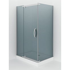 Душевое ограждение Alex Baitler AB244-120 (1200x900x2000) прямоугольное, тонированное